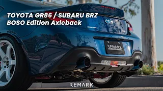 REMARK Toyota GR86 / Subaru BRZ (2022+) BOSO Edition Axleback Exhaust System