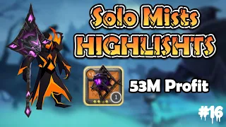 Albion Online - 6.4 Prowling Staff｜53M Profit In The Mists | Solo Mists | PVP Highlights #16