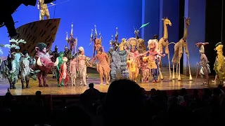 Lion King Broadway Curtain Call