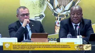 AD HOC Joint Committee on Flood Disaster Relief and Recovery Afternoon Session, 12th August 2022