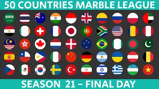 50 Countries Marble Race League Season 21 Day 10/10 Marble Race in Algodoo