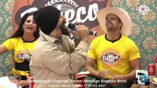 Pastor Mendigo Rogério Brito invade live da dupla Divino & Donizete no Botec..