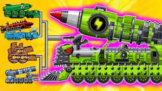 Transformers Tank : Ultimate Evolution Of Train Missile Launch Upgrade | Arena Tank Cartoon