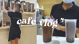 cafe opening  vlog | bubble tea barista