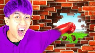 ESCAPING 100 LAYERS OF ROBLOX!? (LankyBox Playing ROBLOX PUNCH WALL SIMULATOR!)