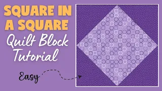 Square-in-a-Square Quilt Block Tutorial