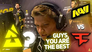 s1mple is satisfied! TeamSpeak NaVi vs FaZe - BLAST.tv Paris Major 2023 | CSGO