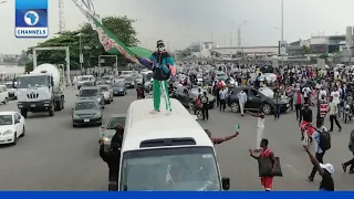 ENDSARS Protesters Observe One Year Anniversary In Lagos