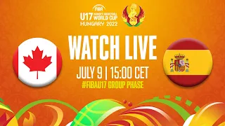 Full Basketball Game | Canada v Spain | FIBA U17 Women's Basketball World Cup 2022