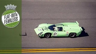 Rumbling Lola T70 thunders round Daytona