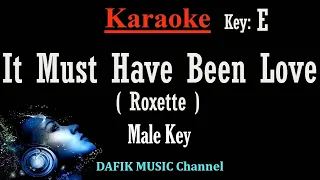 It Must Have Been Love (Karaoke) Roxette Male key E