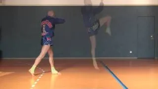 muay thai shadow boxing