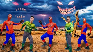 Criminal Group Defeat Robot Hulk Fight| Couple Spiderman SEAL X Warriors Nerf Gun Fight