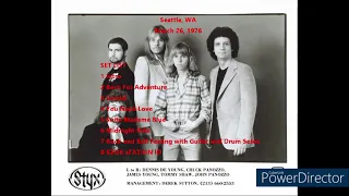 Styx Live March 26, 1976 Seattle, WA