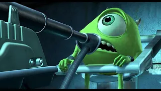 Sullivan saving Mike from Randall (Monsters Inc 2001)