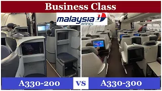 Malaysia Airlines Business Class - Comparison A330-200 & A330-300 - Which One To Choose?