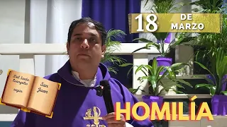 EVANGELIO DE HOY lunes 18 de marzo del 2024 - Padre Arturo Cornejo