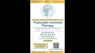 Psychedelic Assisted Therapy Mini Series Part 3 | Psilocybin-Assisted Therapy