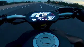 Yamaha MT 07 top speed | Highway chase