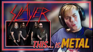 Gen Alpha Kid Reacts to SLAYER! Dead Skin Mask | Thrash Metal Music Reaction