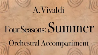 Vivaldi Summer 3.Presto | Orchestral Accompaniment for practice