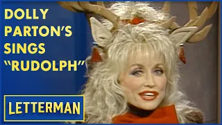 Dolly Parton Sings "Rudolph, The Red-Nosed Reindeer" | Letterman