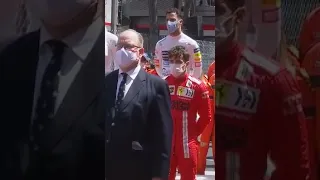 Daniel Ricciardo vibing to monaco national anthem