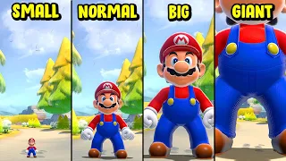 Mini vs Small vs Normal vs Big vs Giant - Bowser's Fury