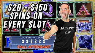 $10,000 ➤ MASSIVE $20 to $150 Spins on EVERY SLOT MACHINE!