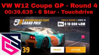 Asphalt 9 - Volkswagen W12 Coupe - Grand Prix Round 4 - Tier 1 - Touchdrive 00:39.635 - 6 Star Car