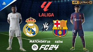 FC 24 - Real Madrid vs. Barcelona | LaLiga Matchday 32 23/24 | PS5 [4K 60FPS]