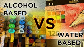 ALCOHOL-BASED MARKERS vs WATER-BASED MARKERS! (#NotSponsored)