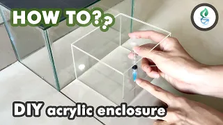 How To Make Acrylic Enclosure Video (Measuring, Cutting, Gluing, Drilling)
