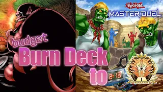 Budget Burn Deck to Master 1, YuGiOh Master Duel