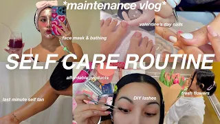 SELF CARE ROUTINE MAINTENANCE VLOG: nails, self tan, skin care, body care *glow up MOTIVATION* 2024