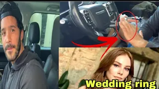 Elcin Sangu showing a wedding ring to Baris Arduc in a car and he got tears in his eyes | YMS