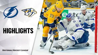 Lightning @ Predators 4/10/21 | NHL Highlights