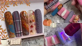 5 QUICK & EASY FALL NAIL DESIGNS ! In depth tutorial !