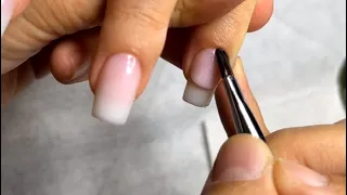 Pink and White with TAP GEL nhanh, dễ nghiền | DuongNgan Nailsjobs