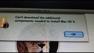 Fix Any MacBook Air Pro "Can't Download The Additional Components Needed To Install Mac OS X"