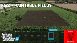 Painting fields - FS22 - Prefab