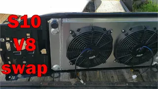 How to Swap a SBC V8 into a Chevy S10: Part 3 -  FITTING THE RADIATOR INSIDE THE CORE SUPPORT