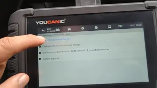 BMW Battery Registration Programming Coding using the YOUCANIC Scanner