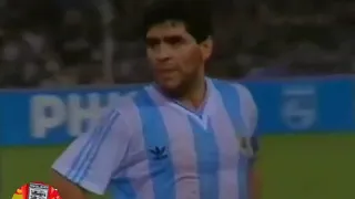 Нарезка фрагментов матча Аргентина - СССР 2:0 . 15 июня 1990 г.