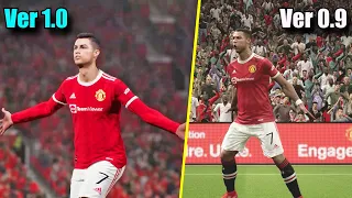 eFootball 2022 🔥Version 1.0. vs Version 0.9 - New Gameplay and Graphics | Fujimarupes