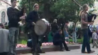 Bagpipers in Moscow