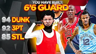 94 DUNK + 92 3PT “4-WAY GOAT” BUILD is the BEST POINT GUARD BUILD in NBA 2K24! UNSTOPPABLE 6'6 GUARD