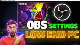 OBS Studio Best Settings For Recording / Streaming in Low-End PC 2023 ⚙️⚙️ Free Fire [Bangla]