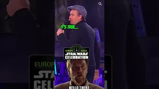 Ewan mcgregor goes CRAZY at Star Wars celebration! #shorts #starwars #starwarscelebration2023