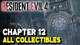 Resident Evil 4 Remake CHAPTER 12 All Collectible Locations (All Treasures, Weapons, Clockworks...)